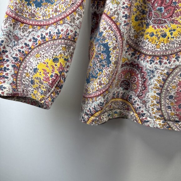 Talbots Women's Top Plus Size 2X Colorful‎ Paisley Long Sleeve Pullover Stretch - Picture 5 of 8